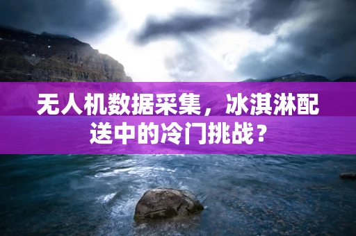 无人机数据采集，冰淇淋配送中的冷门挑战？